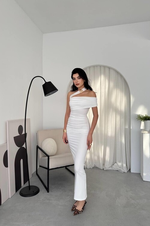 Reta Çapraz Omuz Elbise