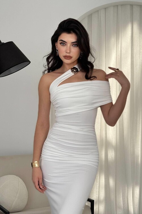 Reta Çapraz Omuz Elbise