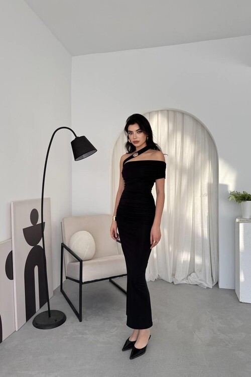 Reta Çapraz Omuz Elbise