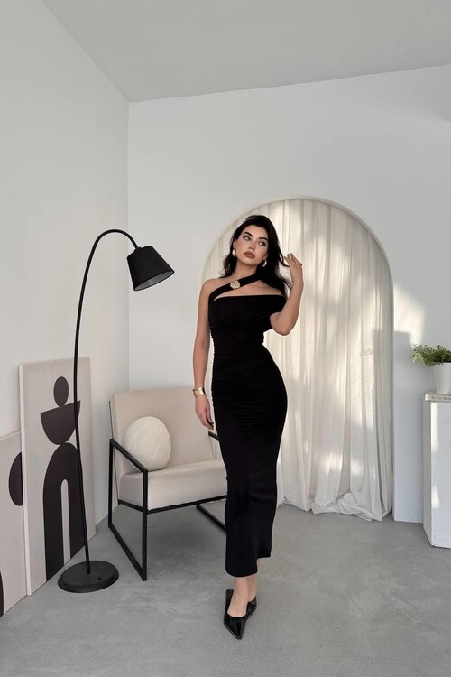 Reta Çapraz Omuz Elbise