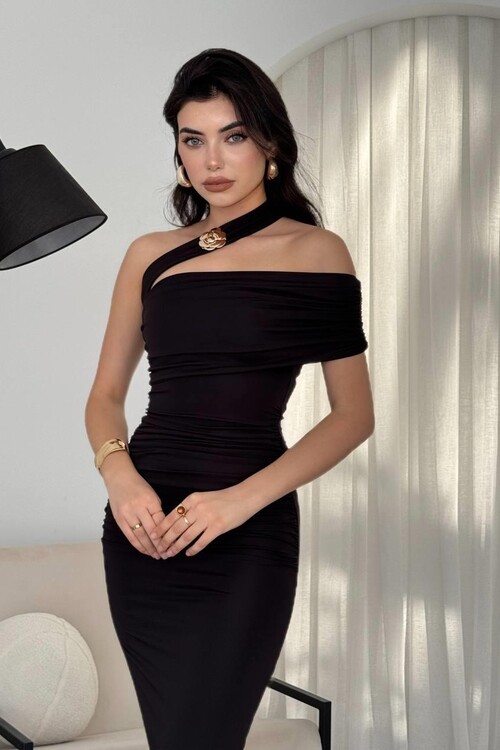 Reta Çapraz Omuz Elbise