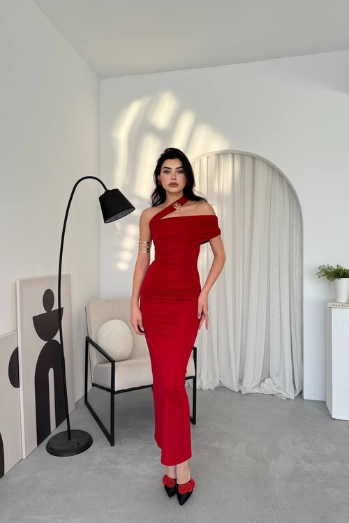 Reta Çapraz Omuz Elbise