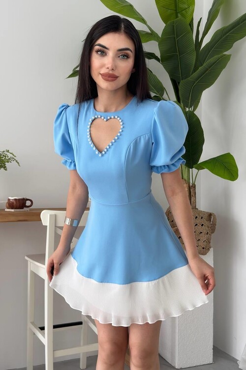 Safe Kalp Detaylı Elbise