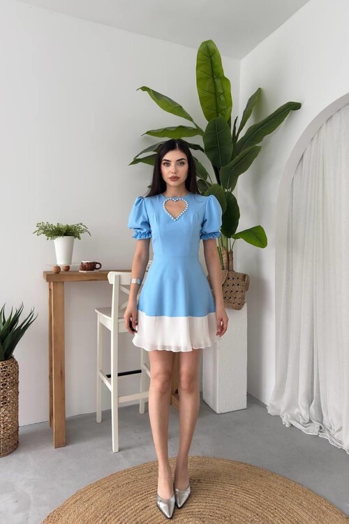 Safe Kalp Detaylı Elbise