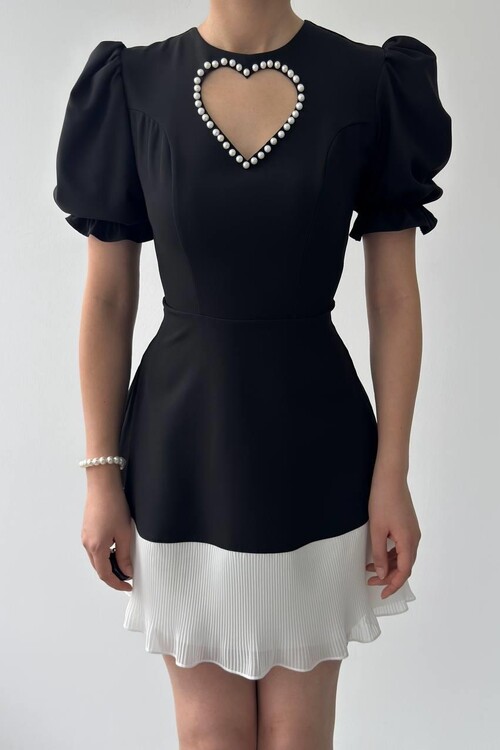 Safe Kalp Detaylı Elbise