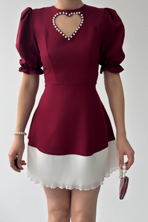 Safe Kalp Detaylı Elbise