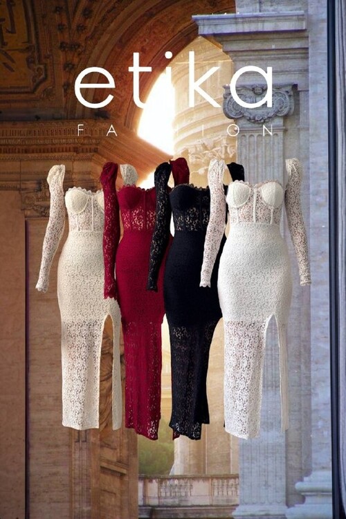 Siena Yırtmaç Detaylı Elbise