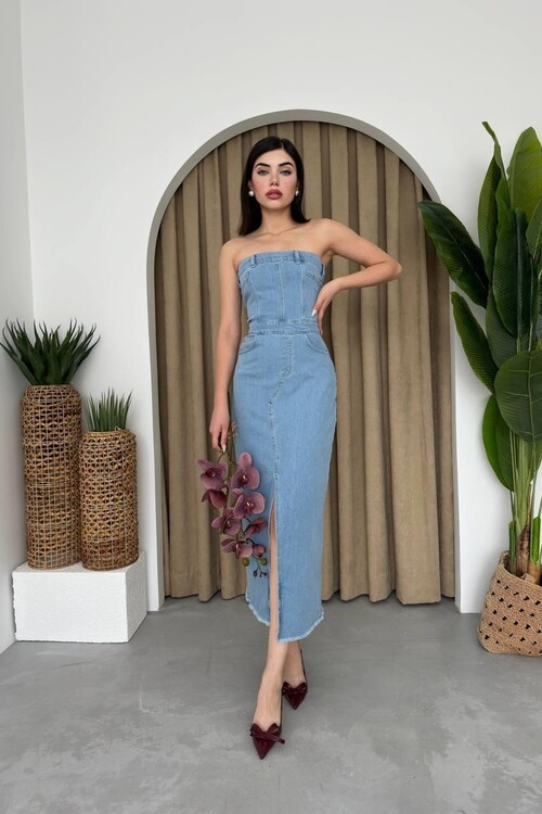 Sonic Straplez Elbise