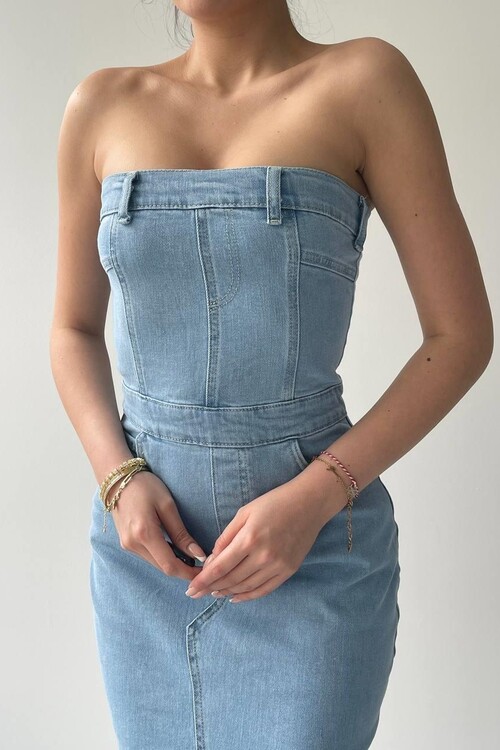 Sonic Straplez Elbise