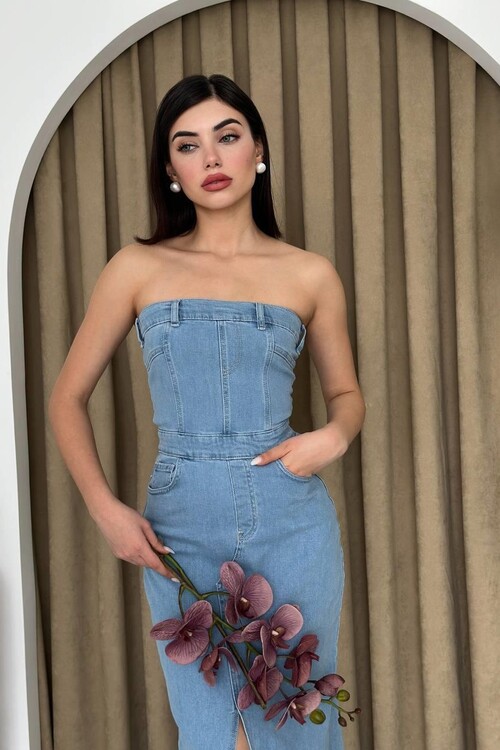 Sonic Straplez Elbise