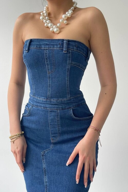 Sonic Straplez Elbise