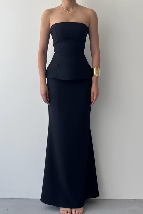 Spas Straplez Elbise