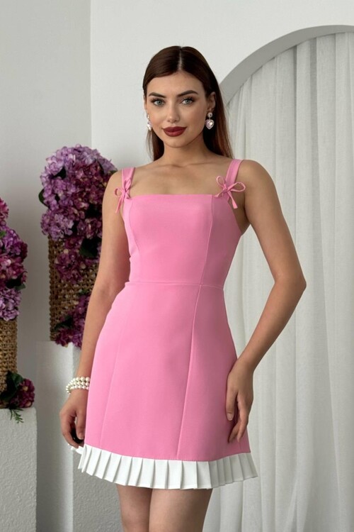 Steel Fiyonk Detay Elbise