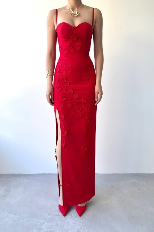 Stor Rose Detailed Dress