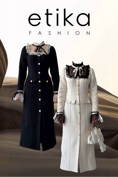 Stro Dantel Detaylı Elbise