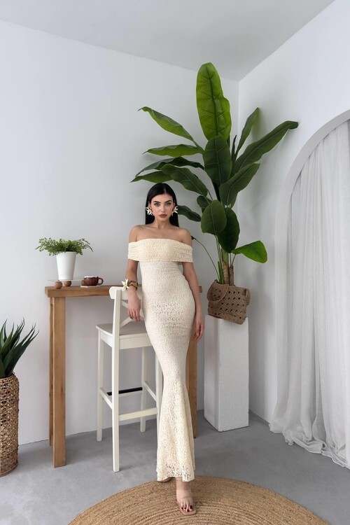 Uyef Straplez Elbise