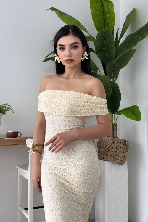 Uyef Straplez Elbise