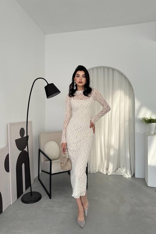 Vedo Çiçek Detaylı Elbise