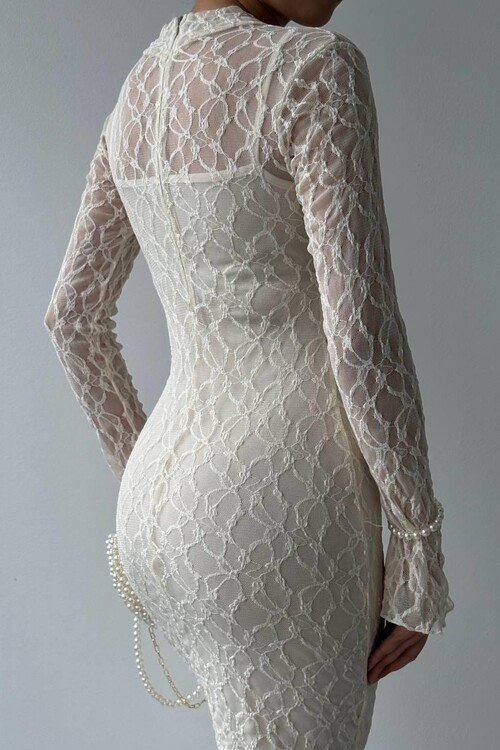 Vedo Çiçek Detaylı Elbise