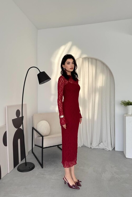 Vedo Çiçek Detaylı Elbise