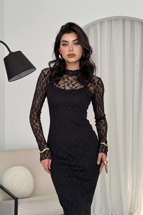 Vedo Çiçek Detaylı Elbise