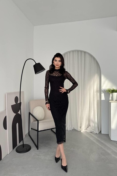 Vedo Çiçek Detaylı Elbise