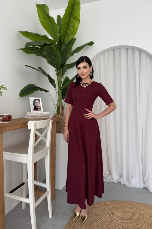 Wera Pliseli Midi Elbise