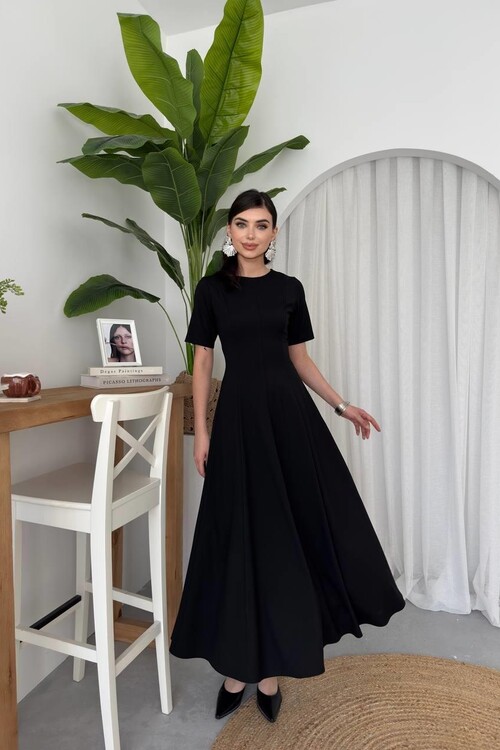 Wera Pliseli Midi Elbise