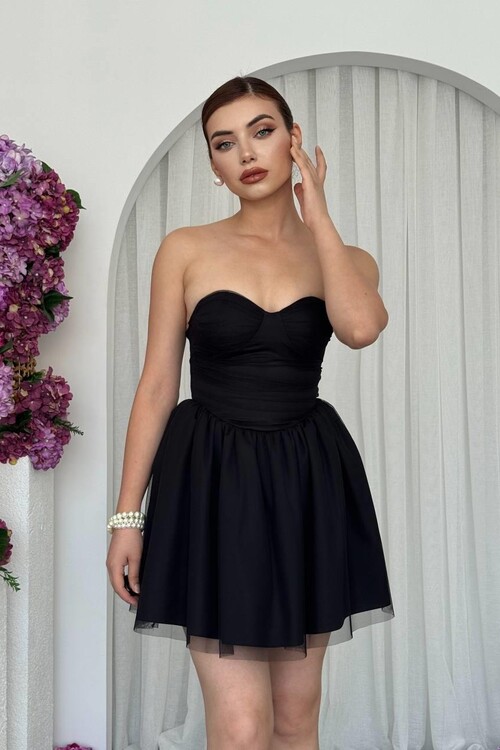 Xoxa Straplez Elbise