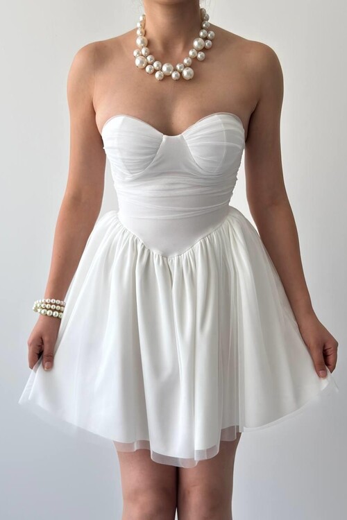 Xoxa Straplez Elbise