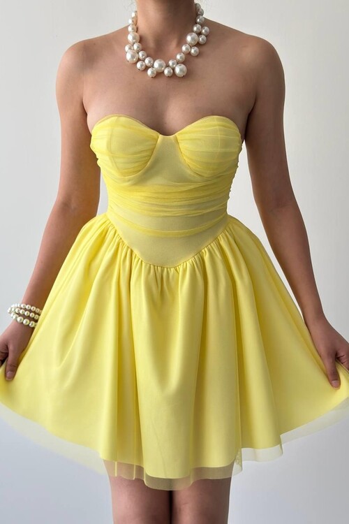 Xoxa Straplez Elbise