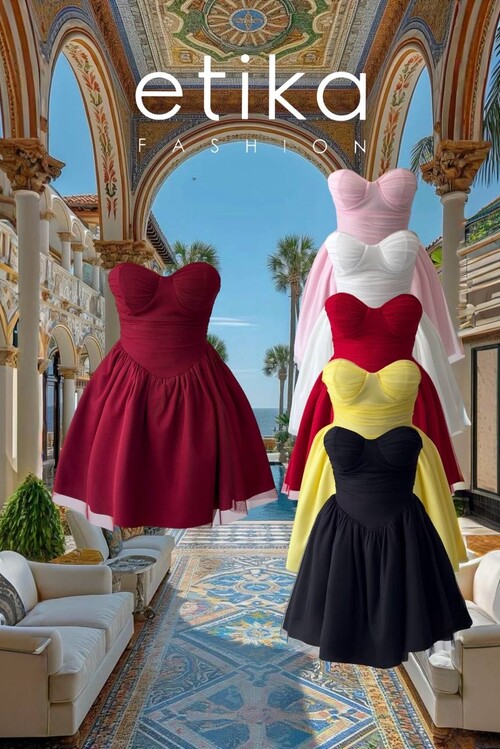 Xoxa Straplez Elbise