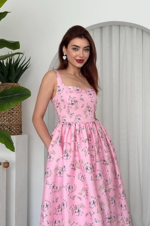 Yoa Cep Detaylı Elbise