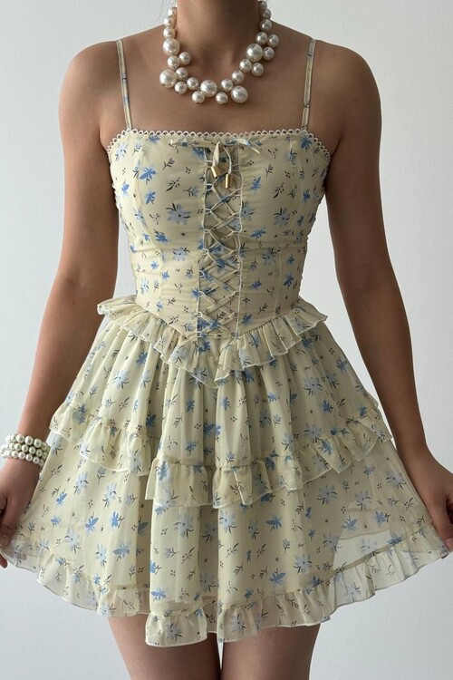 Yuma İp Askılı Elbise