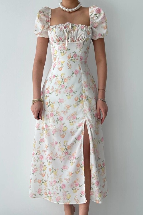 Zeze Balloon Sleeve Dress