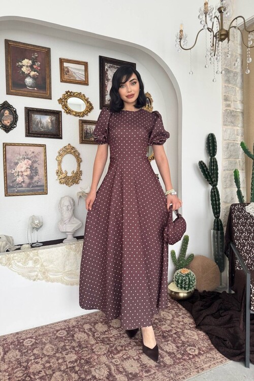 Agle Balloon Sleeve Dress
