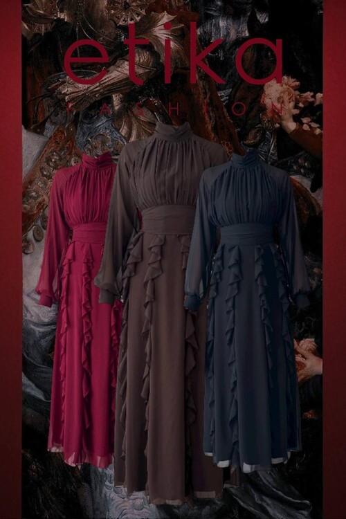 Amra Fırfırlı Elbise