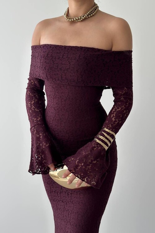 Arya Straplez Dantel Elbise