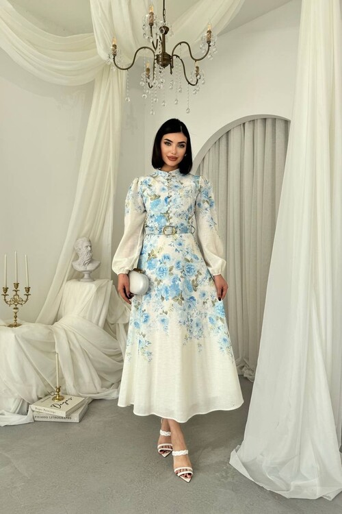 Baret Kemer Detaylı Elbise