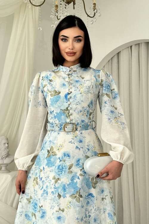 Baret Kemer Detaylı Elbise