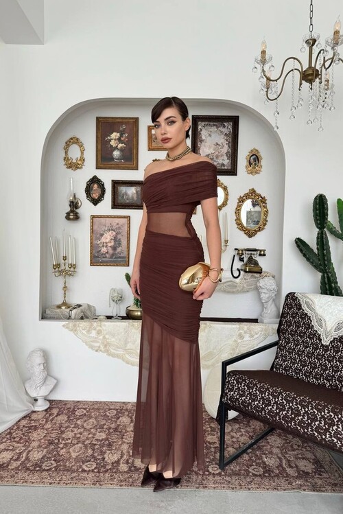 Bark Transparan Elbise