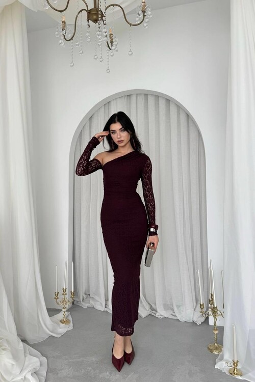 Bees Tek Omuz Detaylı Elbise