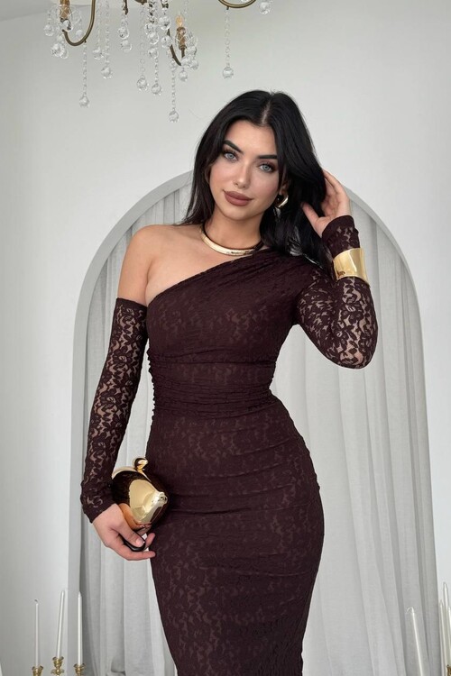 Bees Tek Omuz Detaylı Elbise