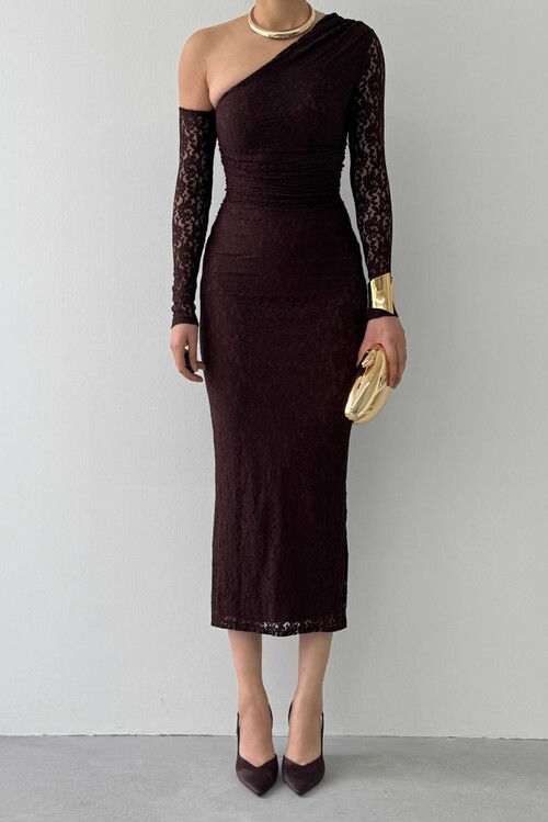 Bees Tek Omuz Detaylı Elbise