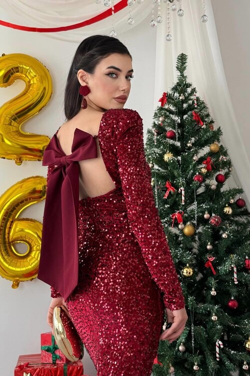 Beox Pul Payet Elbise