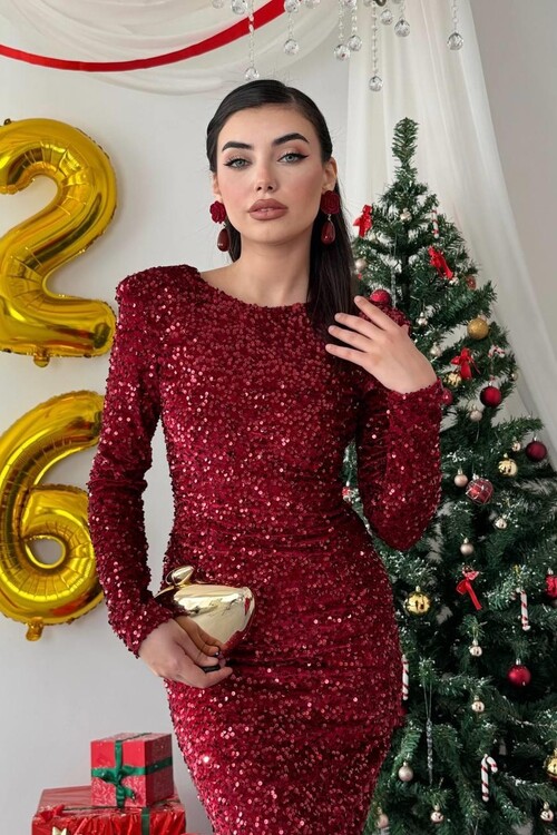 Beox Pul Payet Elbise