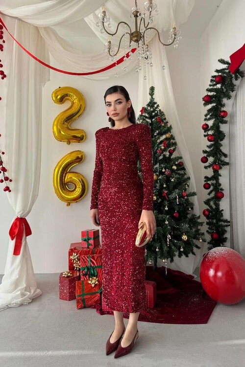 Beox Pul Payet Elbise