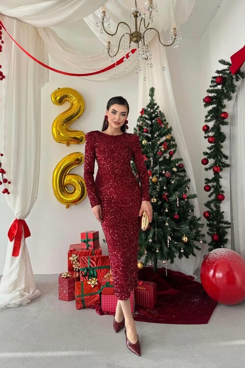 Beox Pul Payet Elbise