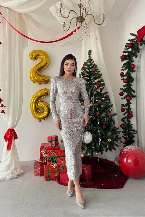 Beox Pul Payet Elbise