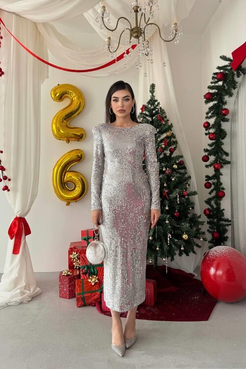 Beox Pul Payet Elbise